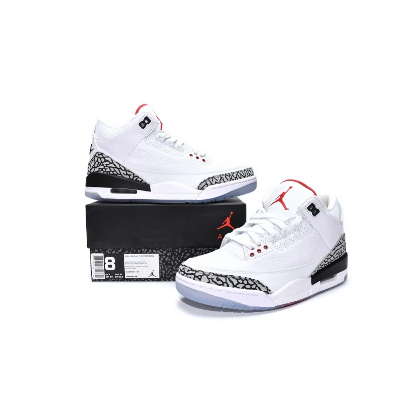 Jordan 3 Retro Free Throw Line White Cement 923096-101