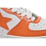 Bape Sk8 Sta Low White Orange 1G70-109-0017