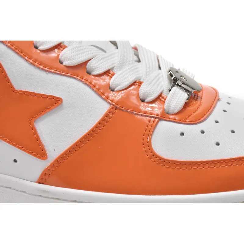 Bape Sk8 Sta Low White Orange 1G70-109-0017