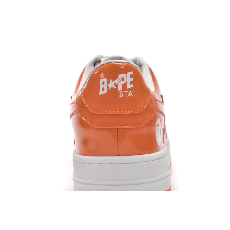 Bape Sk8 Sta Low White Orange 1G70-109-0017