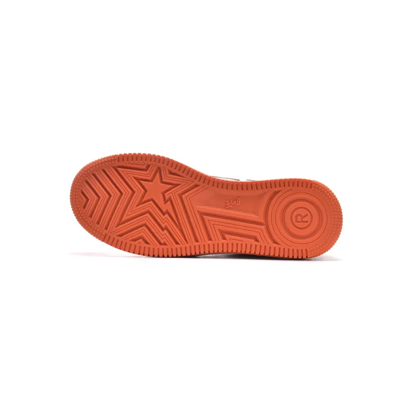 Bape Sk8 Sta Low White Orange 1G70-109-0017