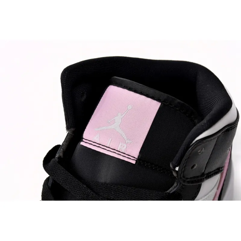 Jordan 1 Mid White Black Light Arctic Pink 555112-103