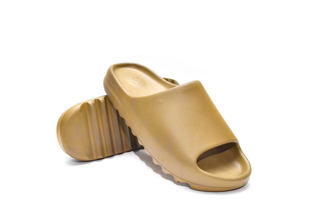 ochre yeezy slides
