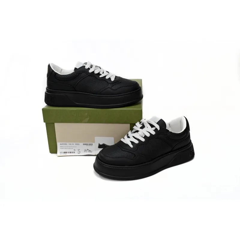Gucci GG Embossed Black Leather 669582 1XL10 1000