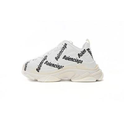 Balenciaga Triple S Allover Logo White 524039 W2FAB 9010 01