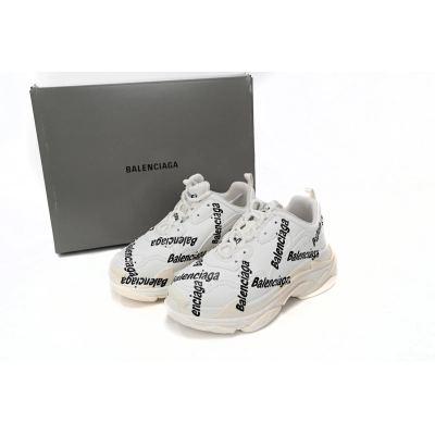 Balenciaga Triple S Allover Logo White 524039 W2FAB 9010 02