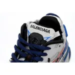 Balenciaga Runner White And Blue Printing 677402 W3RB6 1264