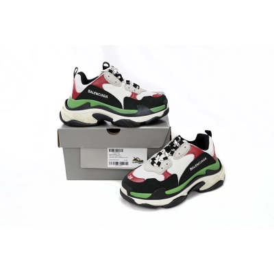 Balenciaga Triple White red and Green 524039 W090H 7078 02