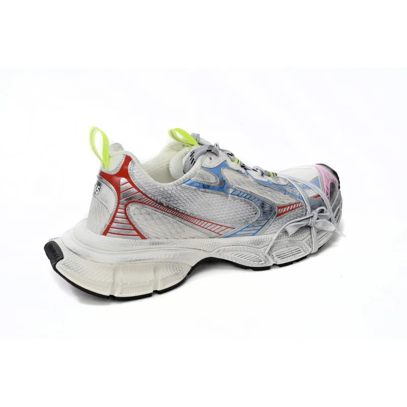 Ba*len*cia*ga 3xl sneaker worn-out - white blue red  734734w3xl5 9645