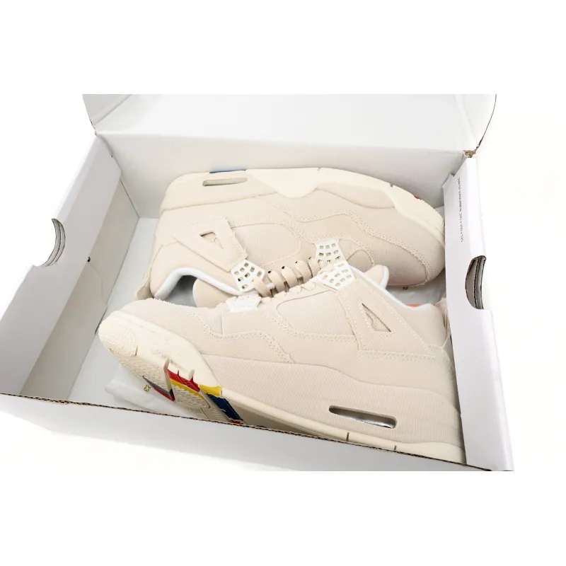 Air Jordan 4 Retro Blank Canvas Mens