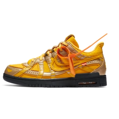 Nike Air Rubber Dunk Off-White University Gold CU6015-700 01