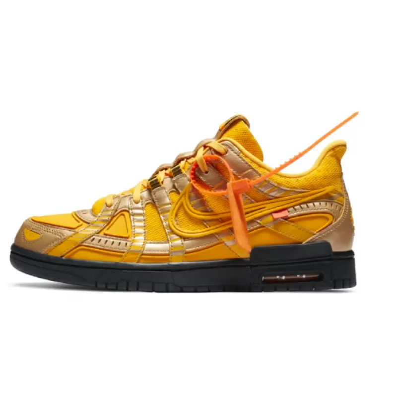 Fake Nike Air Rubber Dunk Off-White University Gold 