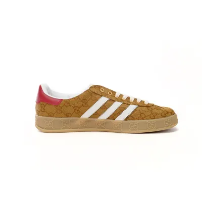 Adidas x Gucci Gazelle Beige Brown 'GG Monogram' 02