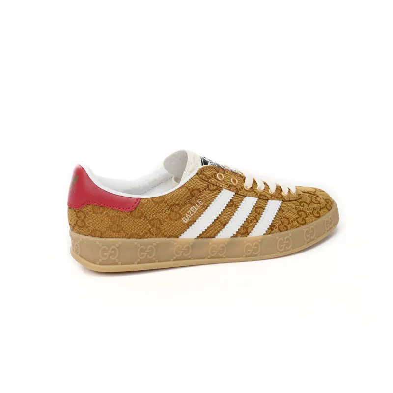 Adidas x Gucci Gazelle Beige Brown 'GG Monogram'