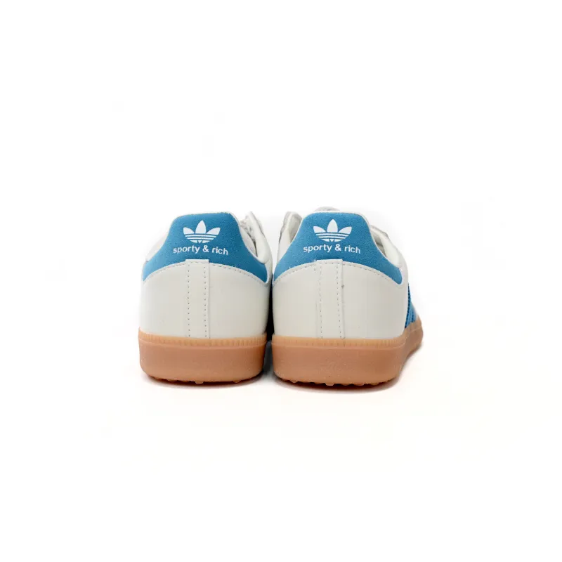 Adidas x Sporty & Rich Samba OG Cream White and Blue?replica