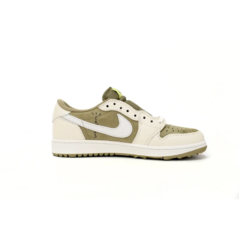 Jordan 1 Retro Low Golf Travis Scott Neutral Olive FZ3124-200