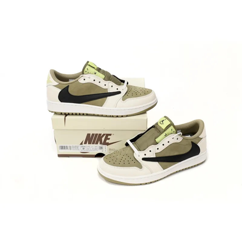 Jordan 1 Retro Low Golf Travis Scott Neutral Olive FZ3124-200