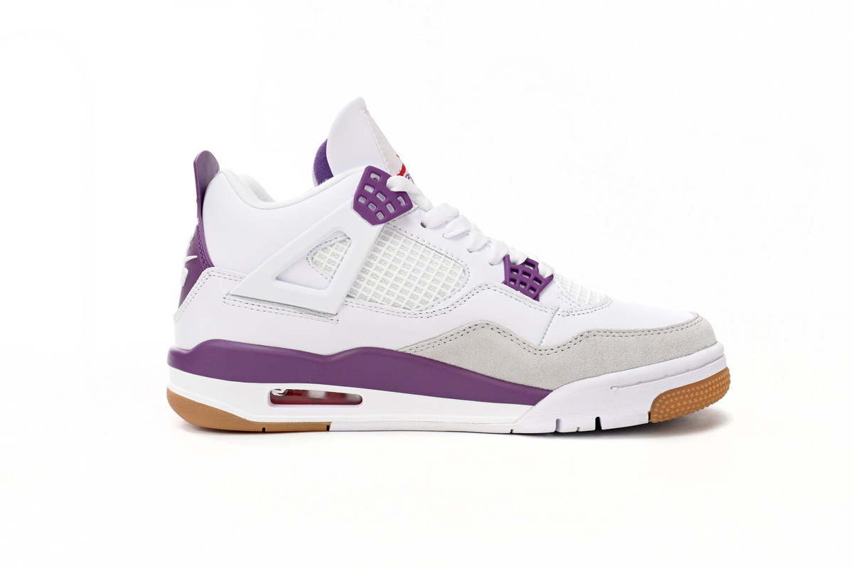 Air Jordan 4 White Purple
