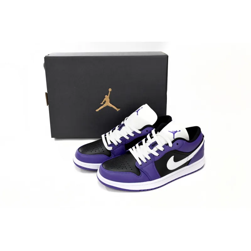 Jordan 1 Low Court Purple Black?Women