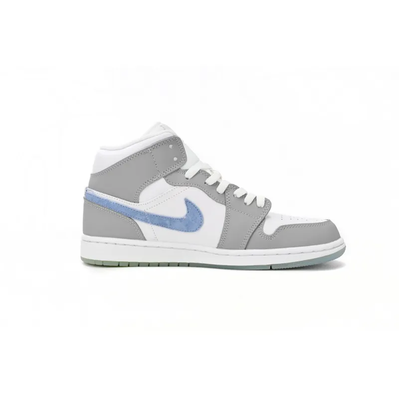 Jordan 1 Mid Wolf Grey Aluminum BQ6472-105