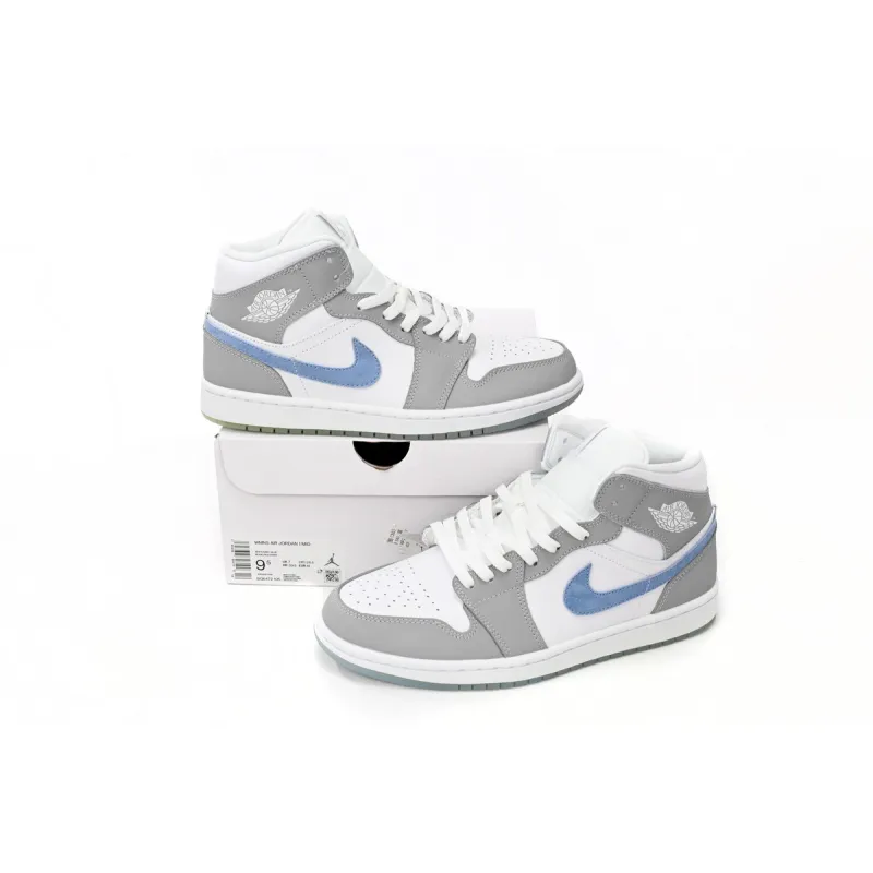 Jordan 1 Mid Wolf Grey Aluminum BQ6472-105