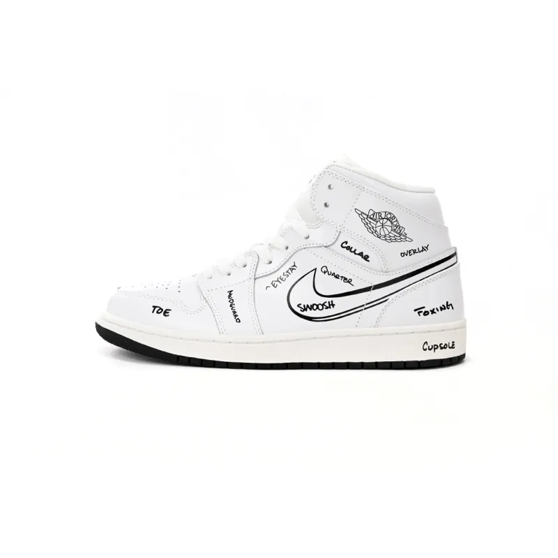 Jordan 1 Mid Schematic DQ1864-100