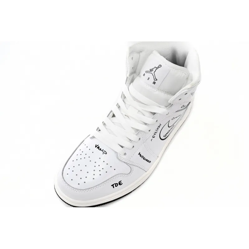 Jordan 1 Mid Schematic DQ1864-100