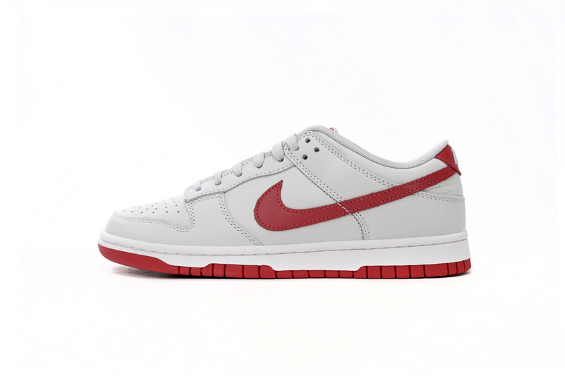 Nike Dunk Low Vast Grey Varsity Red