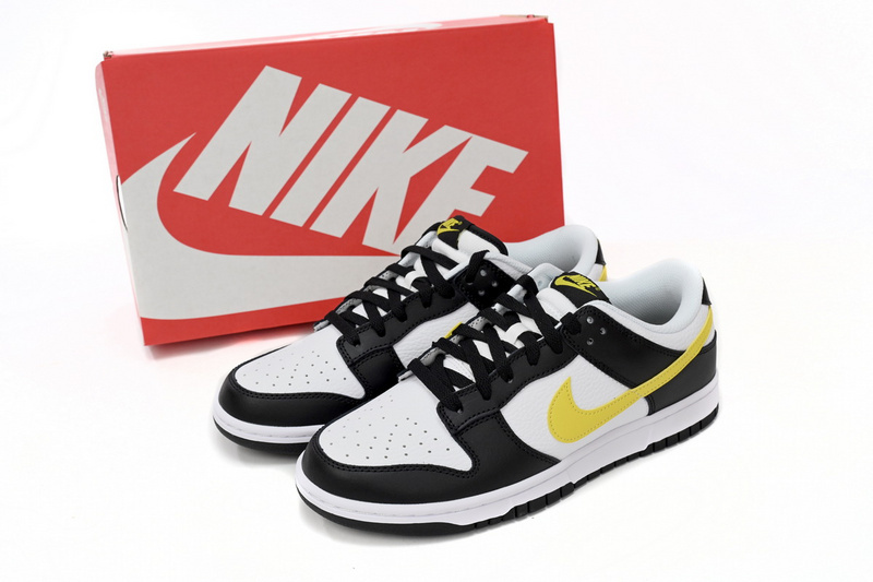 Dunk Low Black Yellow White Men
