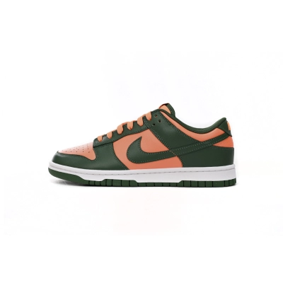 Dunk Low Miami Hurricanes Green Orange DD1391 -300 01