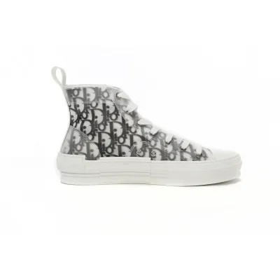 B23 High Top Oblique Canvas White and Black 3SH118YJP_H069 02