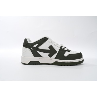 OFF-WHITE Out Of Office OOO Low Tops White Khaki OLIA18 9S23LEA00 15901 02