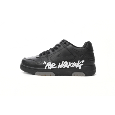 OFF-WHITE Out Of Office OOO For Walking Low Tops Black White OMIA18 9S21LEA00 41001 01