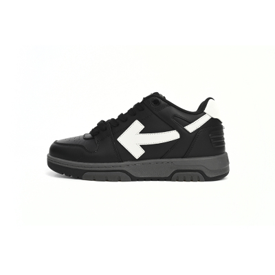OFF-WHITE Out Of Office OOO Low Tops Black and White OMIA18 9C99LEA00 41001  01
