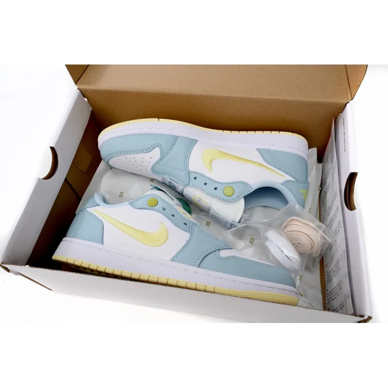 Air Jordan 1 Low Light Green Women