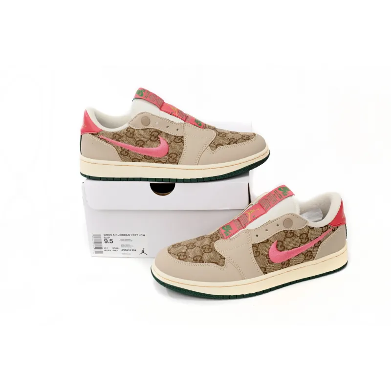 Air Jordan 1 Low Gucci Roseo Women