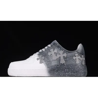 Air Force 1 Chrome Hearts White and Grey 01