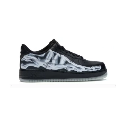 Nike Air Force 1 Low Black Skeleton Halloween BQ7541 001 02