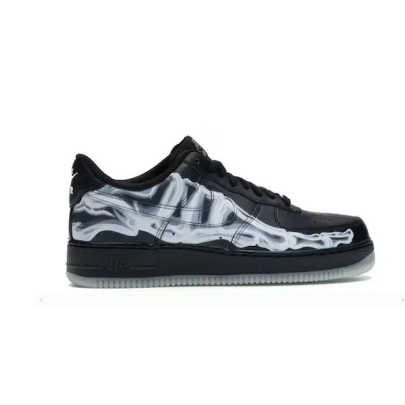 Nike Air Force 1 Low Black Skeleton Halloween BQ7541 001