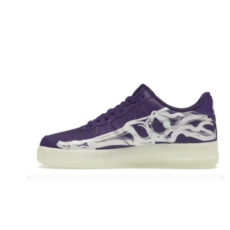 Nike Air Force 1 Low '07 QS Purple Skeleton Halloween CU8067-500