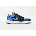 jordan black university blue