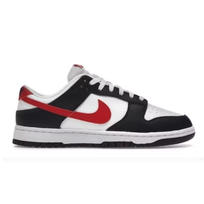 Nike Dunk Low Retro Red Swoosh Panda FB3354-001 02