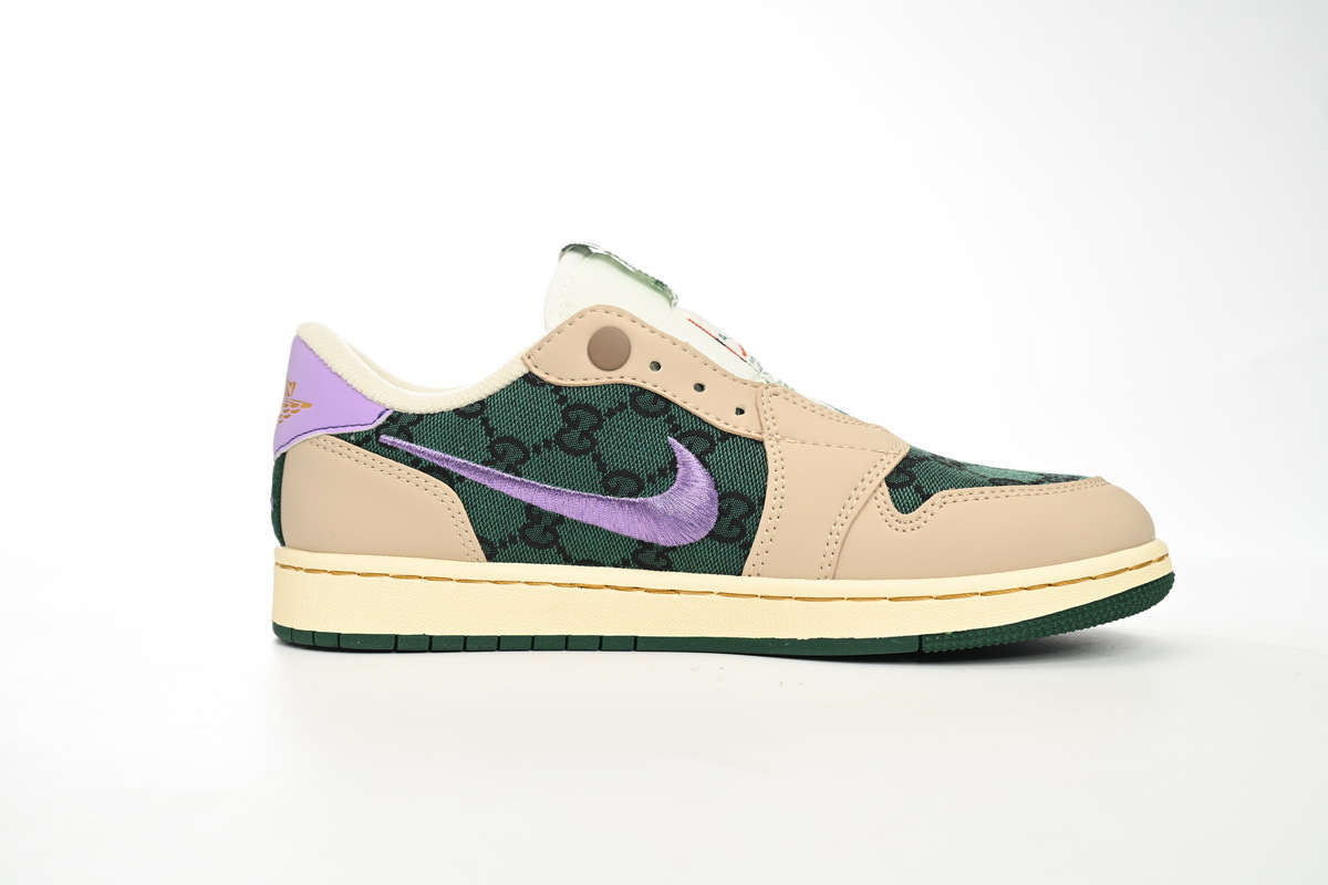 Jordan 1 Low Gucci Green Purple
