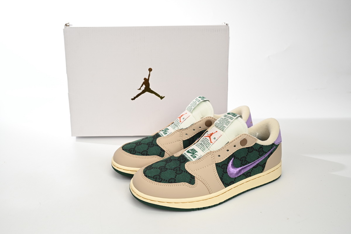 Air Jordan 1 Low Gucci Green Purple Women