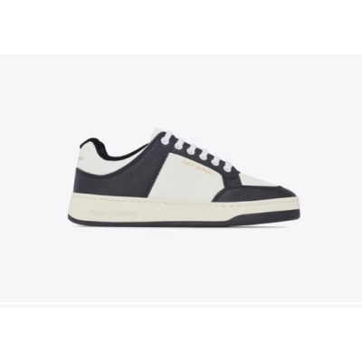 Saint Laurent SL/61 Low Top White and Black  01