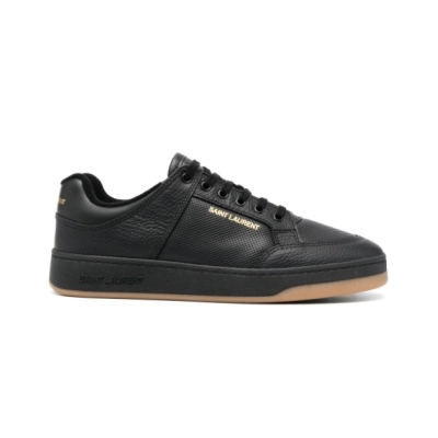 Saint Laurent SL/61 leather perforated sneakers 01