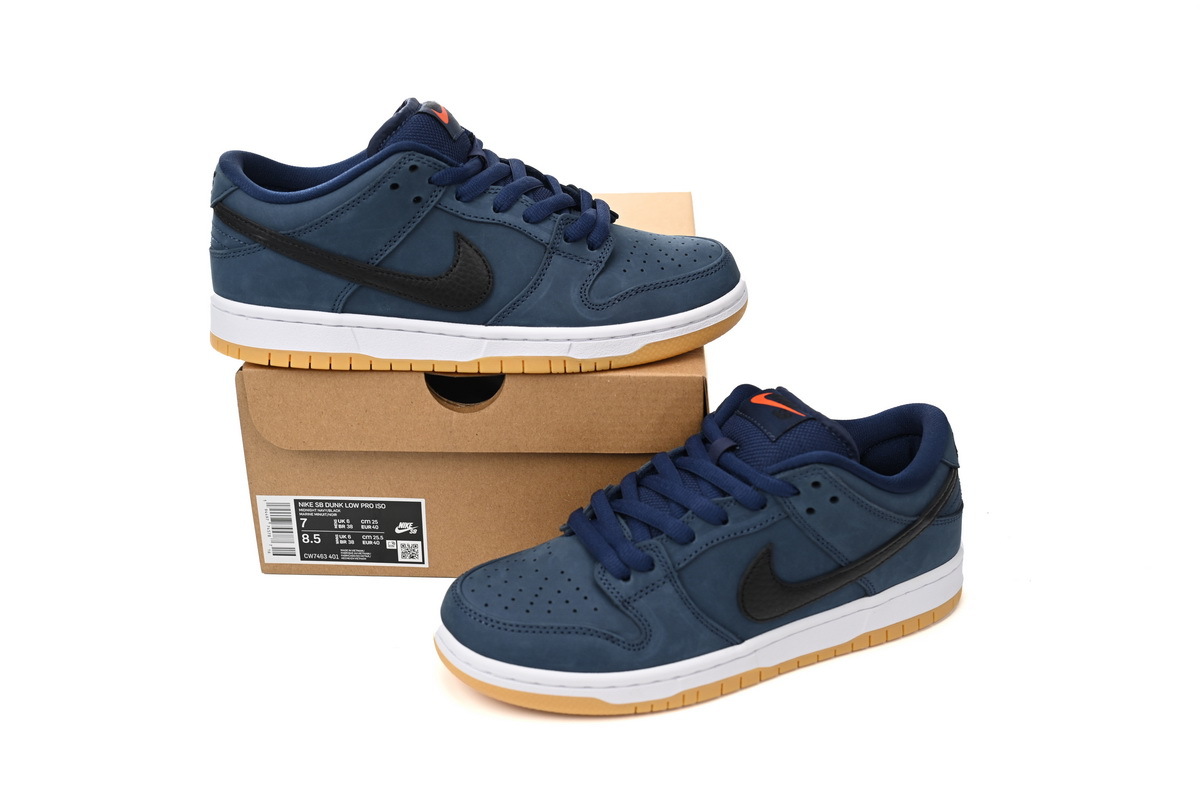 Nike SB Dunk Low Navy Black Gum CW7463-401