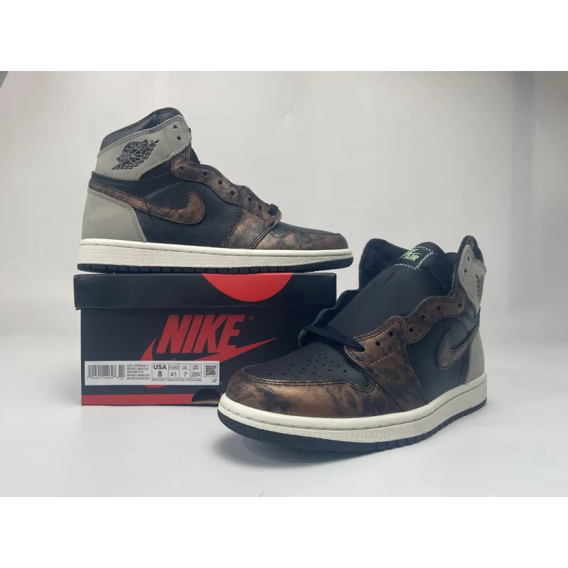Jordan 1 Retro High Light Army Rust Shadow Patina 555088-033