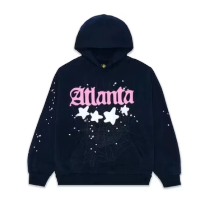 Sp5der Atlanta Hoodie Navy 01