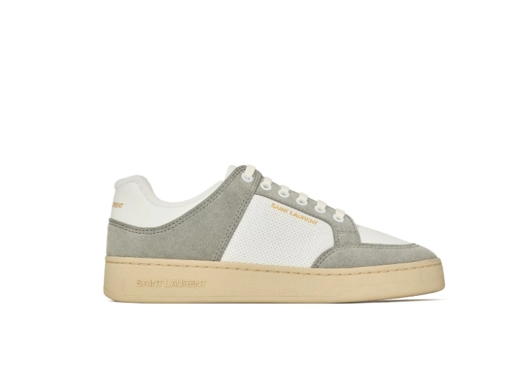 Saint Laurent SL/61 leather sneakers Grey